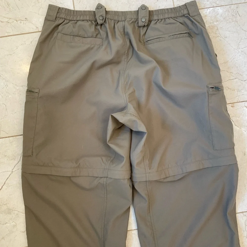 Exofficio Convertible Cargo Pants Men XL Tan Outdoors Hiking Fishing 32" Inseam - Picture 9 of 13